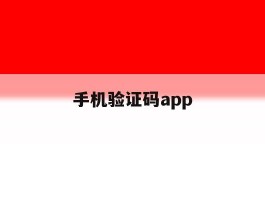 手机验证码app