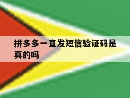 包含拼多多一直发短信验证码是真的吗的词条