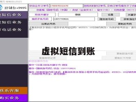 虚拟短信到账