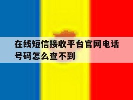 在线短信接收平台官网电话号码怎么查不到