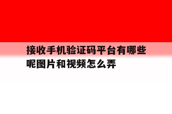 接收手机验证码平台有哪些呢图片和视频怎么弄的简单介绍 接收手机验证码平台有哪些呢图片和视频怎么弄的简单介绍