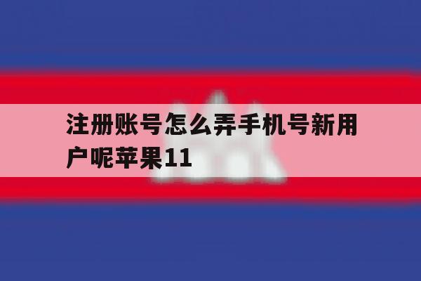包含注册账号怎么弄手机号新用户呢苹果11的词条