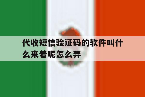代收短信验证码的软件叫什么来着呢怎么弄 代收短信验证码的软件叫什么来着呢怎么弄