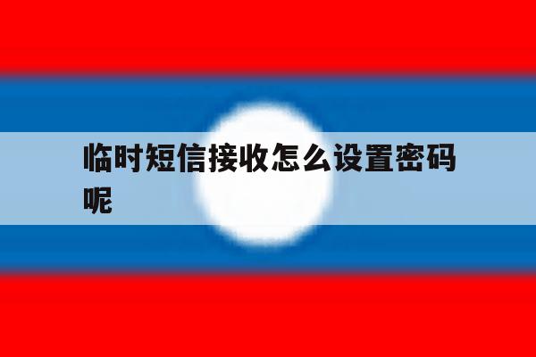 临时短信接收怎么设置密码呢 临时短信接收怎么设置密码呢