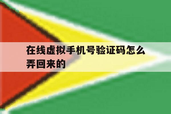 在线虚拟手机号验证码怎么弄回来的 在线虚拟手机号验证码怎么弄回来的