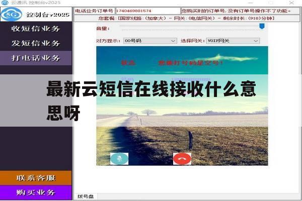 最新云短信在线接收什么意思呀 最新云短信在线接收什么意思呀