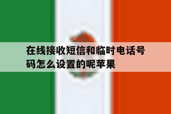 在线接收短信和临时电话号码怎么设置的呢苹果的简单介绍 在线接收短信和临时电话号码怎么设置的呢苹果的简单介绍