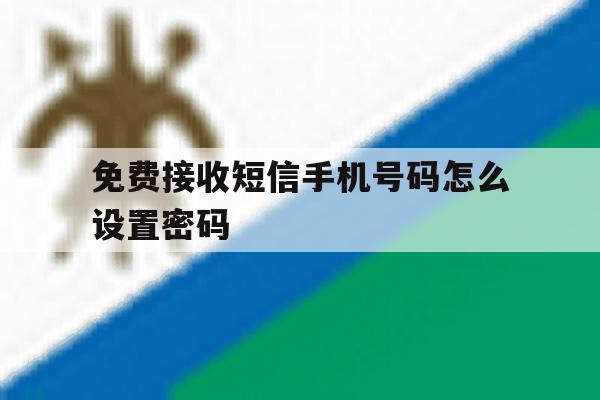 免费接收短信手机号码怎么设置密码 免费接收短信手机号码怎么设置密码
