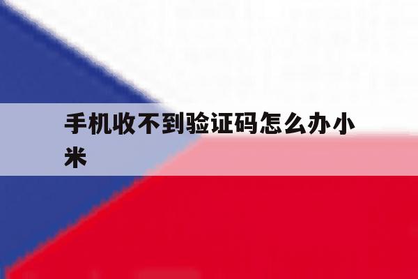 手机收不到验证码怎么办小米 手机收不到验证码怎么办小米