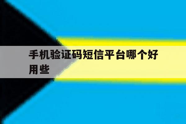 手机验证码短信平台哪个好用些 手机验证码短信平台哪个好用些