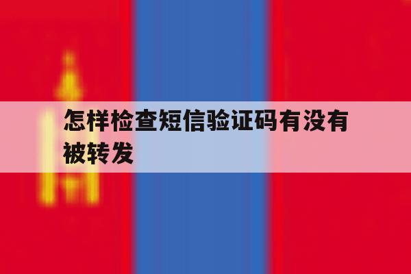 怎样检查短信验证码有没有被转发 怎样检查短信验证码有没有被转发